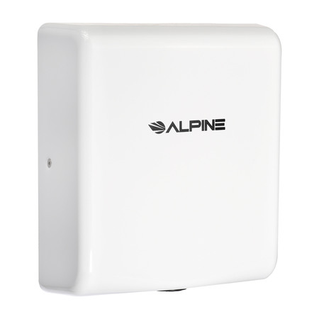Alpine Industries Willow Commercial White High Speed Automatic Electric Hand Dryer 405-10-WHI